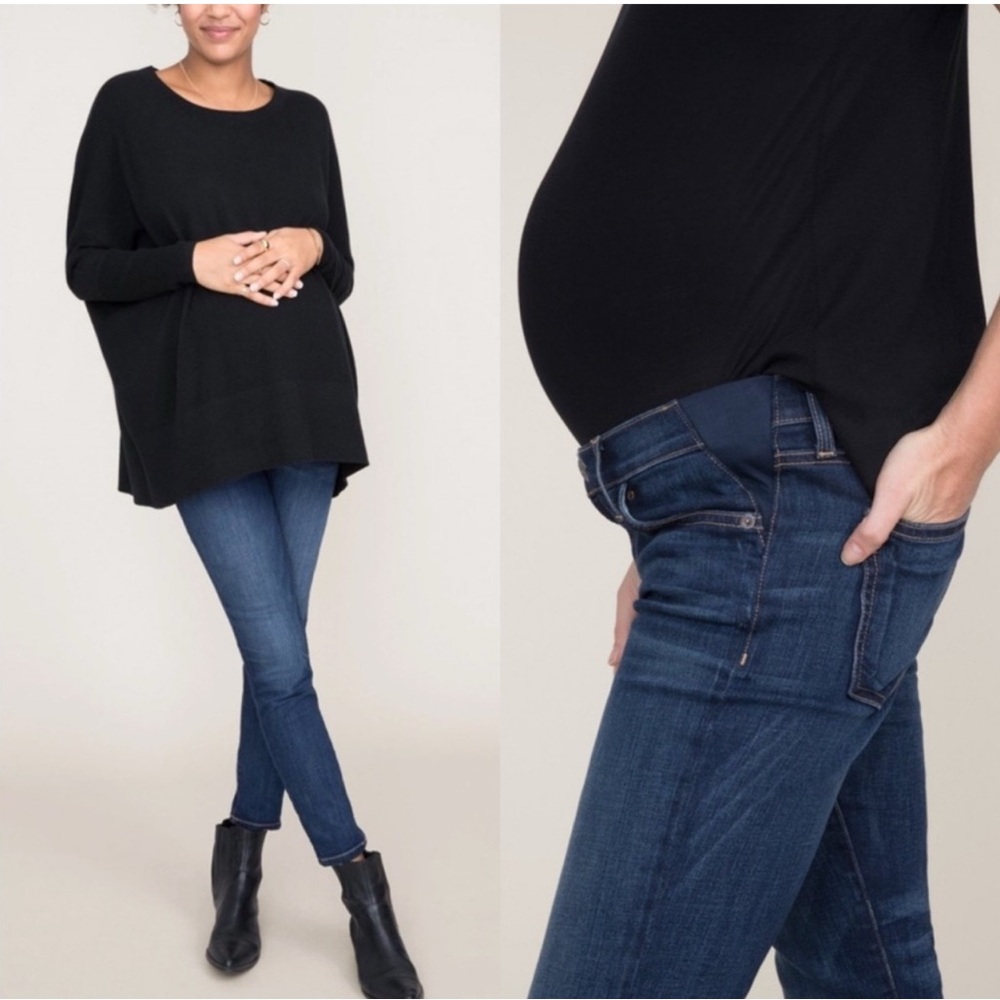 Current/Elliott Women's Skinny Jeans - Dark Blue